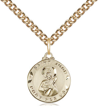 14kt Gold Filled Saint Jude Medal Religious and Catholic Jewelry