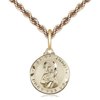 14kt Gold Filled Saint Jude Medal Religious and Catholic Jewelry