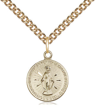 14kt Gold Filled Miraculous Medal Religious and Catholic Jewelry