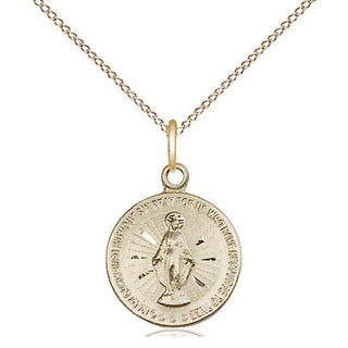14kt Gold Miraculous Medal