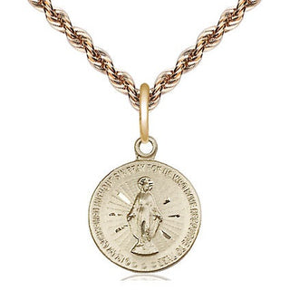 14kt Gold Miraculous Medal