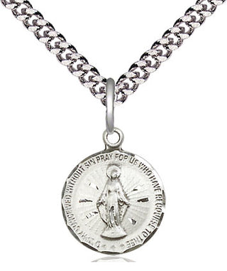 Sterling Silver Miraculous Medal Religious and Catholic Jewelry