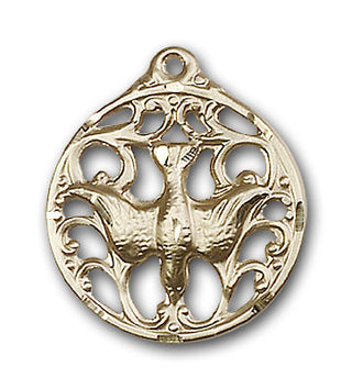 14K Gold Holy Spirit Pendant