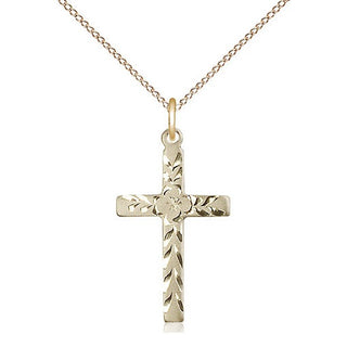 14kt Gold Cross Medal