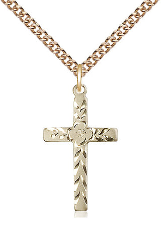 14kt Gold Cross Medal