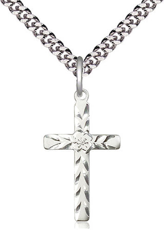 Pewter Cross Medal Catholic Jewelry