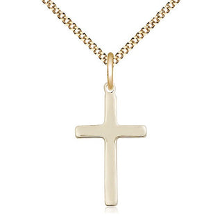 14kt Gold Filled Cross Medal Catholic Jewelry