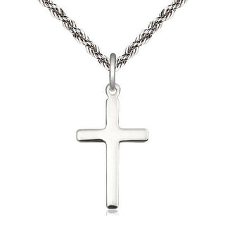 Sterling Silver Cross Medal Catholic Jewelry