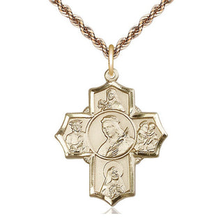 14kt Gold Philomena Theresa Rita Antony Jude Medal