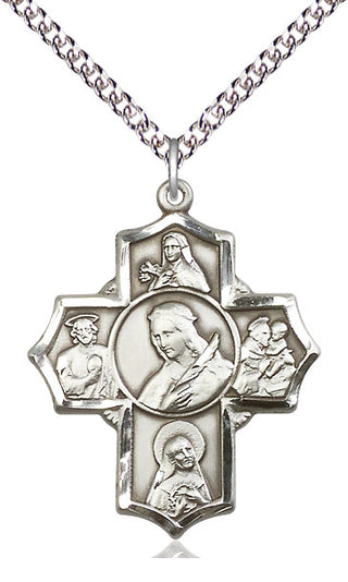 Sterling Silver Philomena Theresa Rita Antony Jude Medal Catholic Jewelry