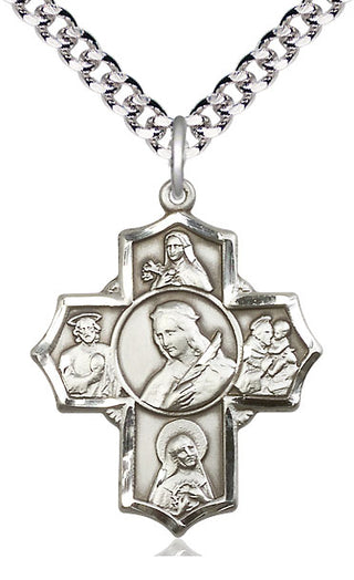 Sterling Silver Philomena Theresa Rita Antony Jude Medal Catholic Jewelry