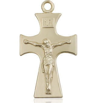 14kt Gold Celtic Crucifix Medal