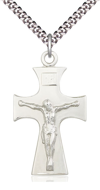 Sterling Silver Celtic Crucifix Medal Catholic Jewelry