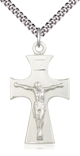 Sterling Silver Celtic Crucifix Medal Catholic Jewelry