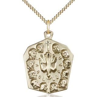 14kt Gold Filled Apostles Medal Catholic Jewelry