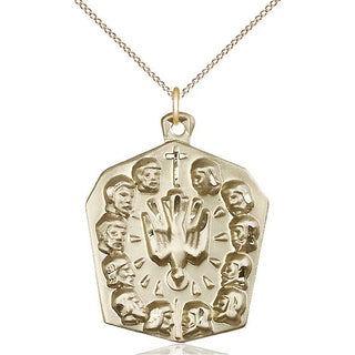 14kt Gold Filled Apostles Medal Catholic Jewelry