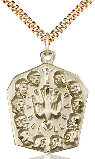 14kt Gold Filled Apostles Medal Catholic Jewelry