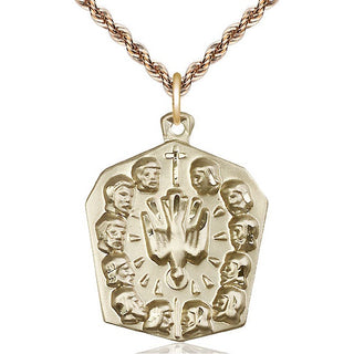 14kt Gold Filled Apostles Medal Catholic Jewelry