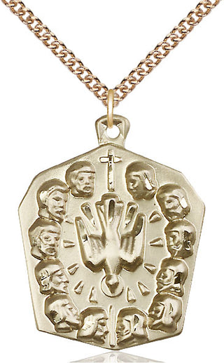 14kt Gold Apostles Medal