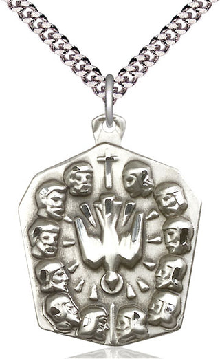 Sterling Silver Apostles Medal Catholic Jewelry