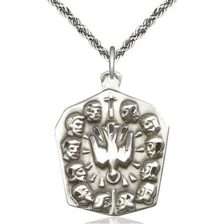 Sterling Silver Apostles Medal Catholic Jewelry