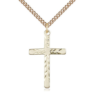 14kt Gold Cross Medal