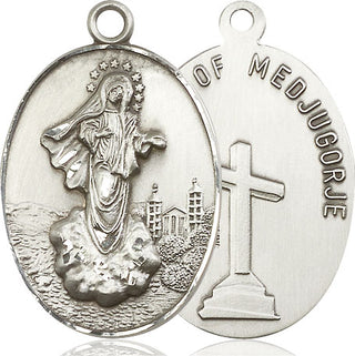 Sterling Silver Our Lady of Medugorje Medal