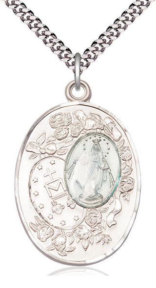 Sterling Silver Miraculous Medal Catholic Jewelry