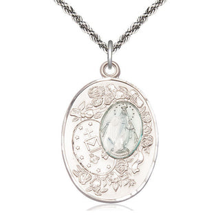 Sterling Silver Miraculous Medal Catholic Jewelry