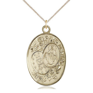14kt Gold Miraculous Medal