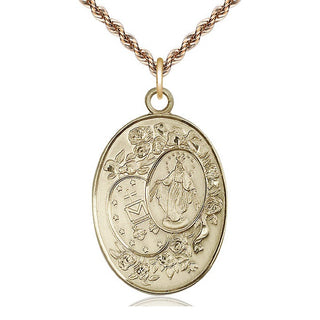 14kt Gold Miraculous Medal