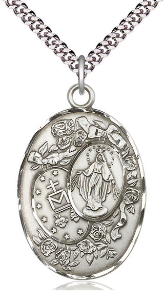 Sterling Silver Miraculous Medal Catholic Jewelry
