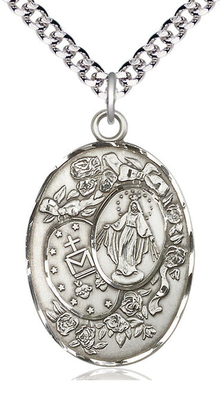 Sterling Silver Miraculous Medal Catholic Jewelry