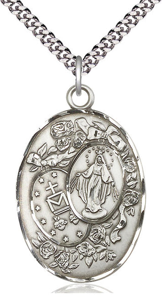 Sterling Silver Miraculous Medal Catholic Jewelry