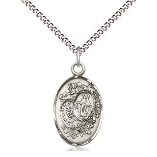 Sterling Silver Miraculous Medal Religious Jewelry