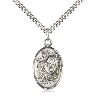 Sterling Silver Miraculous Medal Religious Jewelry