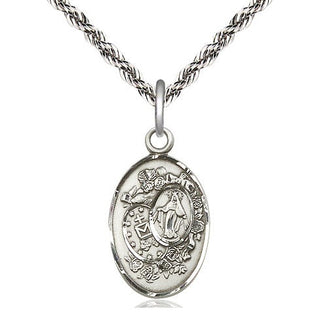Sterling Silver Miraculous Medal Religious Jewelry
