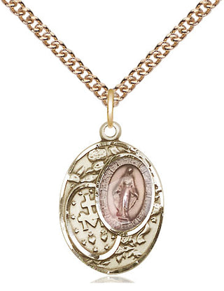 14kt Gold Miraculous Medal