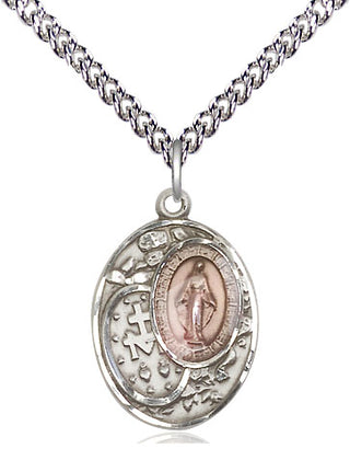 Sterling Silver Miraculous Medal Religious Jewelry