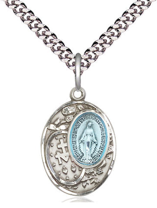 Pewter Miraculous Medal Religious Jewelry