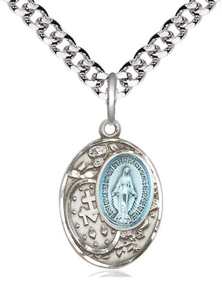 Pewter Miraculous Medal Religious Jewelry