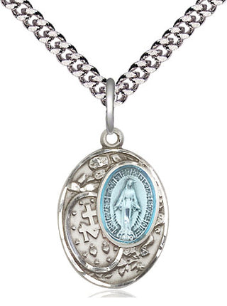 Pewter Miraculous Medal Religious Jewelry