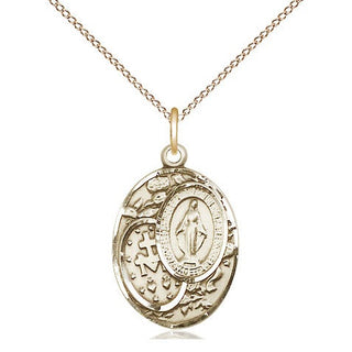 14kt Gold Filled Miraculous Medal Religious Jewelry