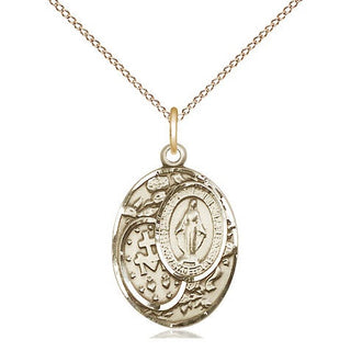 14kt Gold Miraculous Medal