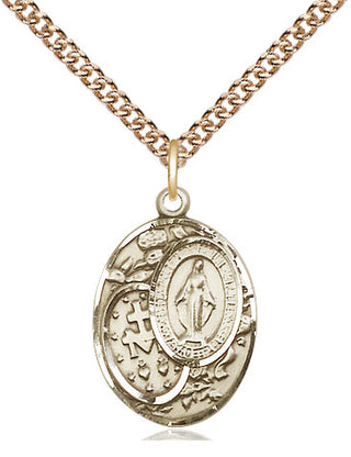 14kt Gold Miraculous Medal