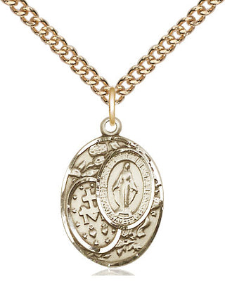 14kt Gold Miraculous Medal