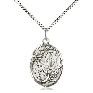 Sterling Silver Miraculous Medal Religious Jewelry