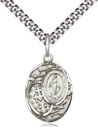 Sterling Silver Miraculous Medal Religious Jewelry