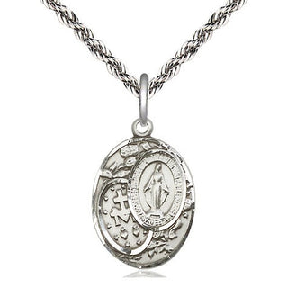 Sterling Silver Miraculous Medal Religious Jewelry