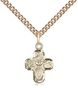 14kt Gold 5-Way Medal